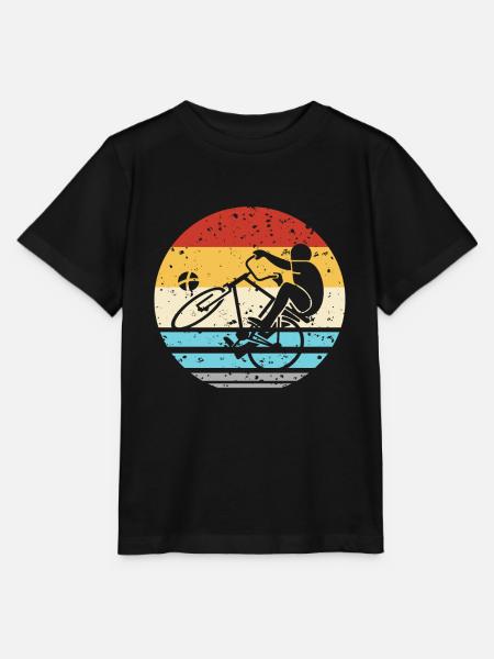 Radball rétro - T-shirt bio MINI CREATOR Stanley/Stella Enfant - noir