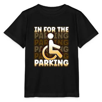 Handicap Wheelchair Design for an Amputation - Stanley/Stella MINI CREATOR Kids’ T-Shirt - black - Front - Mikhail (115cm)