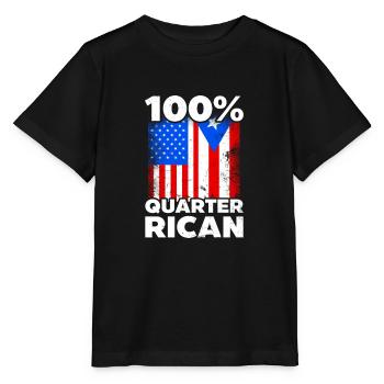 Traditionelles Puerto Rican 100% Viertel Rican - Stanley/Stella Kinder T-Shirt MINI CREATOR  - Schwarz - Vorne - Mikhail (115cm)