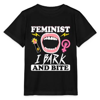 Female Women's Rights Female - Stanley/Stella MINI CREATOR Kids’ T-Shirt - black - Front - Mikhail (115cm)
