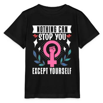 Feminist Women's Rights Female - Stanley/Stella MINI CREATOR Kids’ T-Shirt - black - Front - Mikhail (115cm)