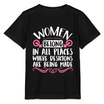 Feminist Women's Rights Female - Stanley/Stella MINI CREATOR Kids’ T-Shirt - black - Front - Mikhail (115cm)
