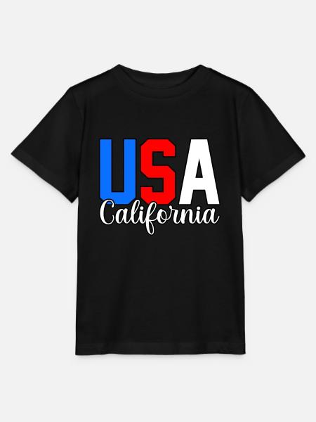 Usa Kalifornien Geschenk - Stanley/Stella Kinder T-Shirt MINI CREATOR - Schwarz