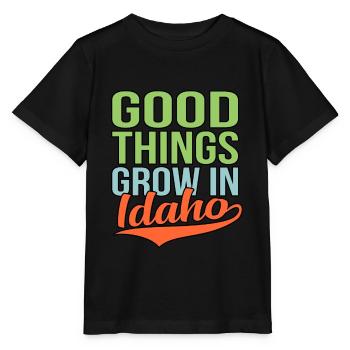 Les bonnes choses grandissent dans l’Idaho Gift - T-shirt bio MINI CREATOR Stanley/Stella Enfant - noir - Devant - Mikhail (115cm)
