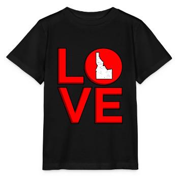 Cadeau d’amour Idaho - T-shirt bio MINI CREATOR Stanley/Stella Enfant - noir - Devant - Mikhail (115cm)
