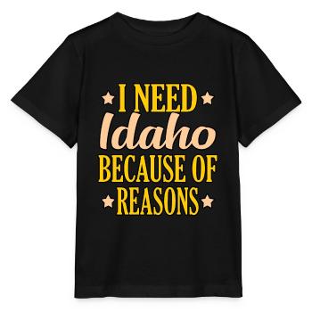 Les bonnes choses grandissent dans l’Idaho Gift - T-shirt bio MINI CREATOR Stanley/Stella Enfant - noir - Devant - Mikhail (115cm)