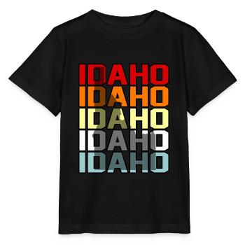 Cadeau Iowa Idaho - T-shirt bio MINI CREATOR Stanley/Stella Enfant - noir - Devant - Mikhail (115cm)