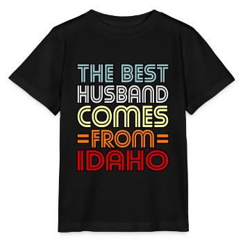 Le meilleur mari vient de l’Idaho Gift - T-shirt bio MINI CREATOR Stanley/Stella Enfant - noir - Devant - Mikhail (115cm)