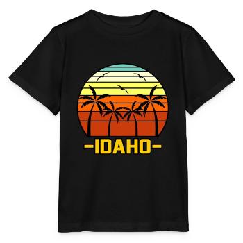 Idaho Erkunden Geschenk - Stanley/Stella Kinder T-Shirt MINI CREATOR  - Schwarz - Vorne - Mikhail (115cm)