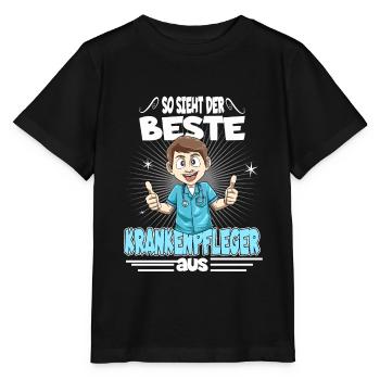 So sieht der beste Krankenpfleger aus - Stanley/Stella Kinder T-Shirt MINI CREATOR  - Schwarz - Vorne - Mikhail (115cm)