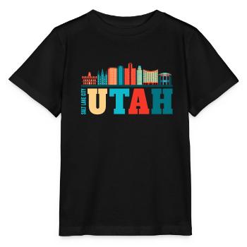 Utah - Stanley/Stella Kinder T-Shirt MINI CREATOR  - Schwarz - Vorne - Mikhail (115cm)