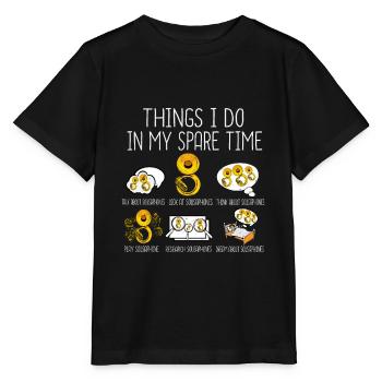 Sousaphone Gift Men Orchestra Big Band Tuba - Stanley/Stella MINI CREATOR Kids’ T-Shirt - black - Front - Mikhail (115cm)