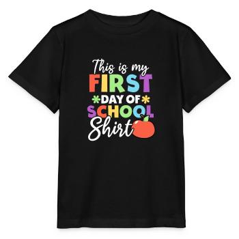 Erster Schultag Erster Schultag Outfit - Stanley/Stella Kinder T-Shirt MINI CREATOR  - Schwarz - Vorne - Mikhail (115cm)
