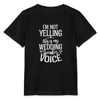 Le haut-parleur ne crie pas la voix de mon haut-parleur - T-shirt bio MINI CREATOR Stanley/Stella Enfant - noir - Devant - Mikhail (115cm)