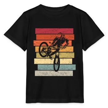 Mountainbike Vintage MTB Downhill Mountainbiker Ge - Stanley/Stella Kinder T-Shirt MINI CREATOR  - Schwarz - Vorne - Mikhail (115cm)