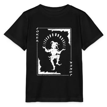 JOKER Karte Spielkarten Joker - Stanley/Stella Kinder T-Shirt MINI CREATOR  - Schwarz - Vorne - Mikhail (115cm)