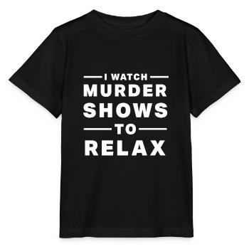 True-Crime Podcast Design n True-Crime Fan - Stanley/Stella MINI CREATOR Kids’ T-Shirt - black - Front - Mikhail (115cm)