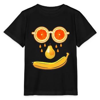 Sommer Früchte - Stanley/Stella Kinder T-Shirt MINI CREATOR  - Schwarz - Vorne - Mikhail (115cm)