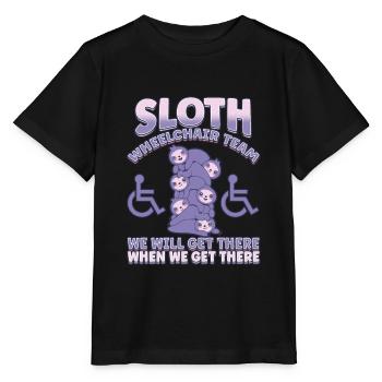 Handicap Wheelchair Design for an Amputation - Stanley/Stella MINI CREATOR Kids’ T-Shirt - black - Front - Mikhail (115cm)