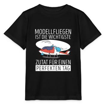 Modellfliegen Ist Die Wichtigste Zutat - Stanley/Stella Kinder T-Shirt MINI CREATOR  - Schwarz - Vorne - Mikhail (115cm)