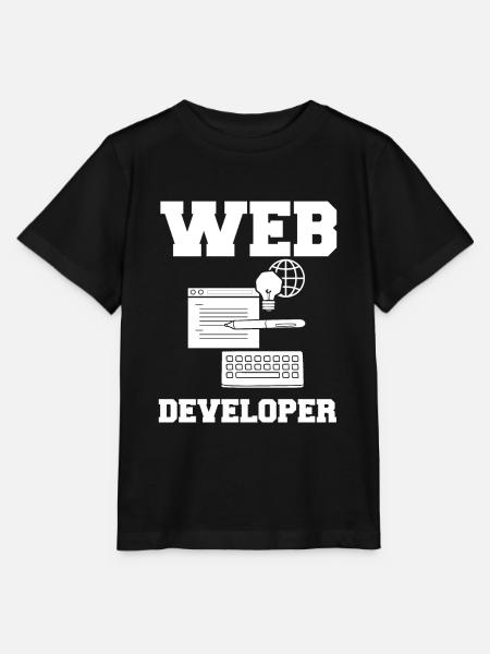 Web Entwicklung Webentwickler Entwickler Manager - Stanley/Stella Kinder T-Shirt MINI CREATOR  - Schwarz