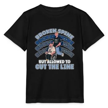 Handicap Wheelchair Design for an Amputation - Stanley/Stella MINI CREATOR Kids’ T-Shirt - black - Front - Mikhail (115cm)