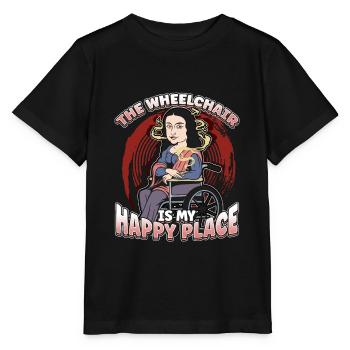 Handicap Wheelchair Design for an Amputation - Stanley/Stella MINI CREATOR Kids’ T-Shirt - black - Front - Mikhail (115cm)