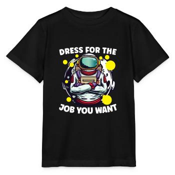 Astronaut Astronomy Solar System Space Kids - Stanley/Stella MINI CREATOR Kids’ T-Shirt - black - Front - Mikhail (115cm)