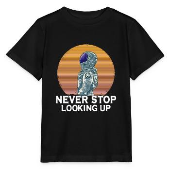 Astronaut Astronomy Solar System Space Kids - Stanley/Stella MINI CREATOR Kids’ T-Shirt - black - Front - Mikhail (115cm)