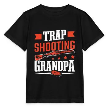 Shooting Opa Clay Skeet Schießen - Stanley/Stella Kinder T-Shirt MINI CREATOR  - Schwarz - Vorne - Mikhail (115cm)