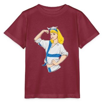 Finnish Girl Unbreakable I Finnish Heritage I - Stanley/Stella MINI CREATOR Kids’ T-Shirt - burgundy - Front - Kain (125cm)