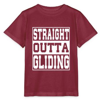 Glide saying funny - Stanley/Stella MINI CREATOR Kids’ T-Shirt - burgundy - Front - Kain (125cm)