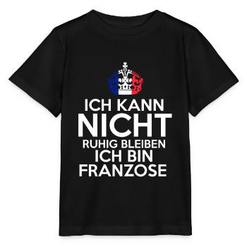 Frankreich Franzose Französisches - Stanley/Stella Kinder T-Shirt MINI CREATOR  - Schwarz - Vorne - Mikhail (115cm)