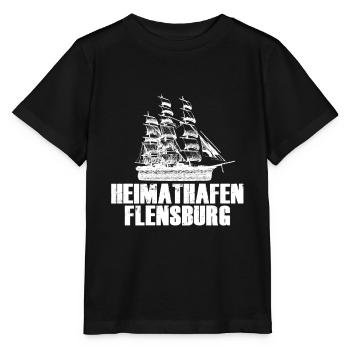 Heimathafen Flensburg Moin Flensburger Norddeutsch - Stanley/Stella Kinder T-Shirt MINI CREATOR  - Schwarz - Vorne - Mikhail (115cm)