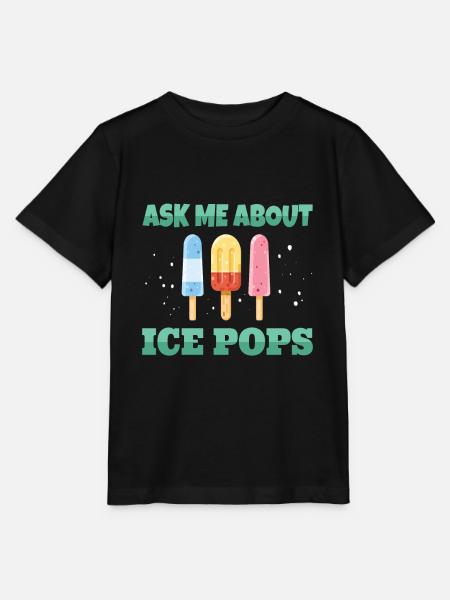 Ask ME About Ice Pops - Stanley/Stella Kinder T-Shirt MINI CREATOR - Schwarz