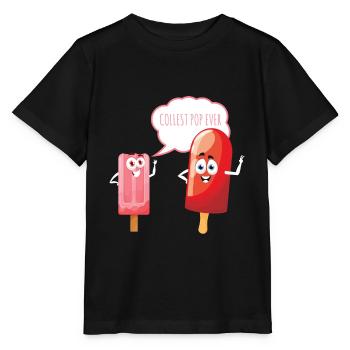 Crème glacée Pop Ever la plus cool - T-shirt bio MINI CREATOR Stanley/Stella Enfant - noir - Devant - Mikhail (115cm)