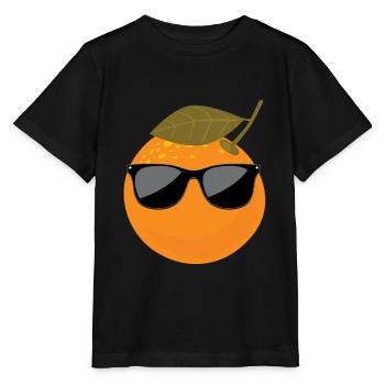 Coole Mandarine - Stanley/Stella Kinder T-Shirt MINI CREATOR  - Schwarz - Vorne - Mikhail (115cm)