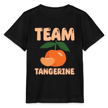 Team Mandarine - Stanley/Stella Kinder T-Shirt MINI CREATOR  - Schwarz - Vorne - Mikhail (115cm)