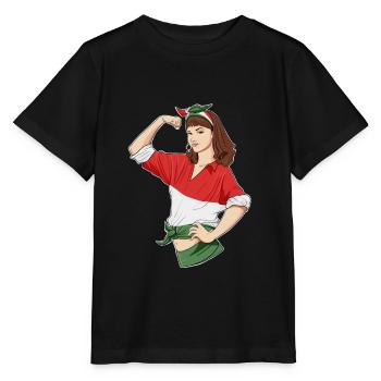 Hungarian Girl Unbreakable I Hungarian Heritage - Stanley/Stella MINI CREATOR Kids’ T-Shirt - black - Front - Mikhail (115cm)