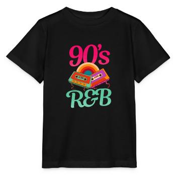 J’adore la cassette R&B vintage des années 90 - T-shirt bio MINI CREATOR Stanley/Stella Enfant - noir - Devant - Mikhail (115cm)