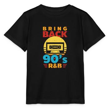 J’aime les années 90 ramener le R&B des années 90 - T-shirt bio MINI CREATOR Stanley/Stella Enfant - noir - Devant - Mikhail (115cm)