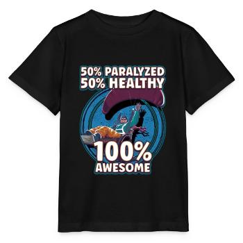 Handicap Wheelchair Design for an Amputation - Stanley/Stella MINI CREATOR Kids’ T-Shirt - black - Front - Mikhail (115cm)