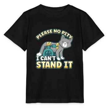 Handicap Wheelchair Design for an Amputation - Stanley/Stella MINI CREATOR Kids’ T-Shirt - black - Front - Mikhail (115cm)
