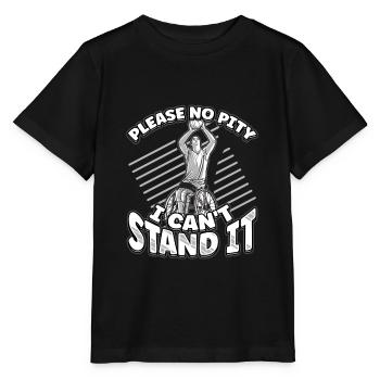 Handicap Wheelchair Design for an Amputation - Stanley/Stella MINI CREATOR Kids’ T-Shirt - black - Front - Mikhail (115cm)