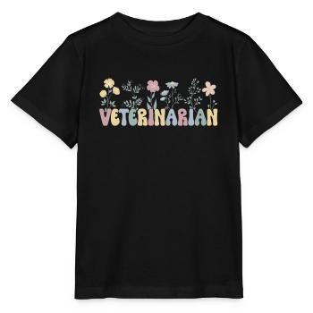 Vétérinaire Vétérinaire Vétérinaire Vétérinaire - T-shirt bio MINI CREATOR Stanley/Stella Enfant - noir - Devant - Mikhail (115cm)