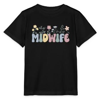 Midwife gift Obstetrician Midwife - Stanley/Stella MINI CREATOR Kids’ T-Shirt - black - Front - Mikhail (115cm)