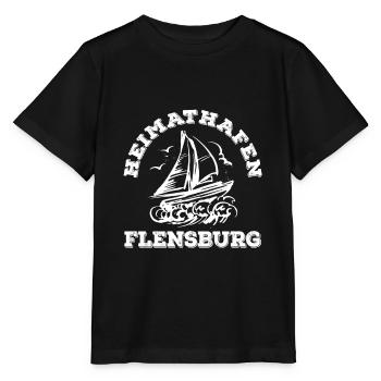 Heimathafen Flensburg Moin Flensburger Norddeutsch - Stanley/Stella Kinder T-Shirt MINI CREATOR  - Schwarz - Vorne - Mikhail (115cm)