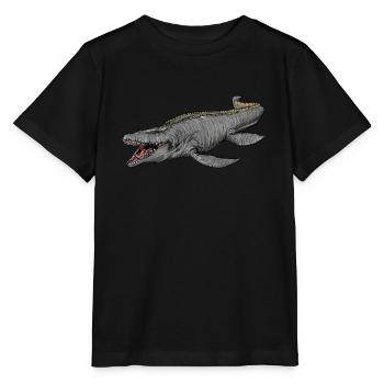 Mosasaurus I Marine Repiel Fossiles du Crétacé - T-shirt bio MINI CREATOR Stanley/Stella Enfant - noir - Devant - Mikhail (115cm)