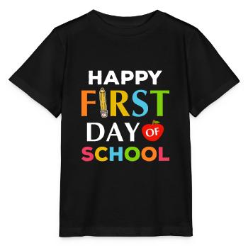 Feliz primer día de inscripción escolar - Camiseta para niños MINI CREATOR de Stanley/Stella - negro - delante - Mikhail (115cm)