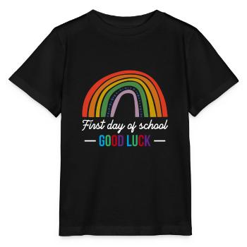 First Day Of School Good Luck Shirt Geschenk - Stanley/Stella Kinder T-Shirt MINI CREATOR  - Schwarz - Vorne - Mikhail (115cm)